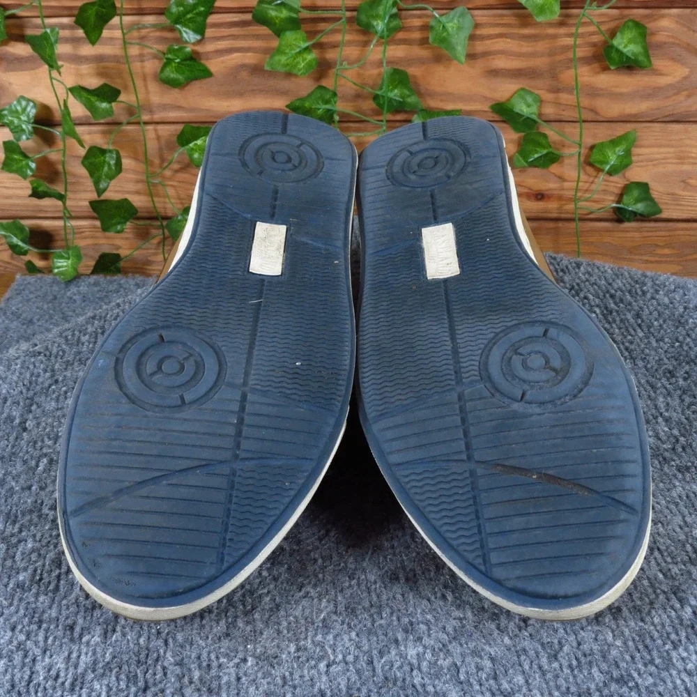 Eastland Avalon Mens Boat Shoes Sz 9 Casual Nautical Loafers‎ Brown Navy Leather